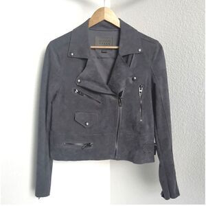 BLANK NYC Faux Suede Moto Bike Jacket